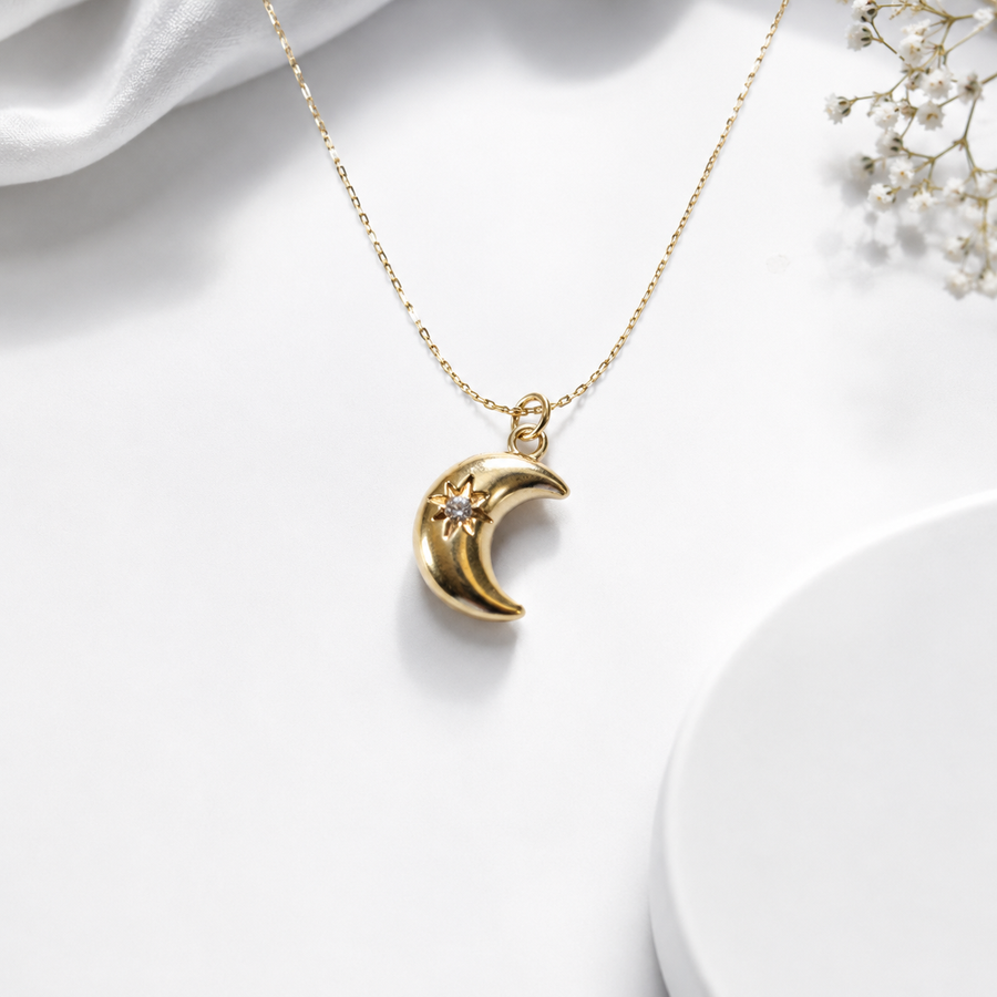 Moon Charm Necklace