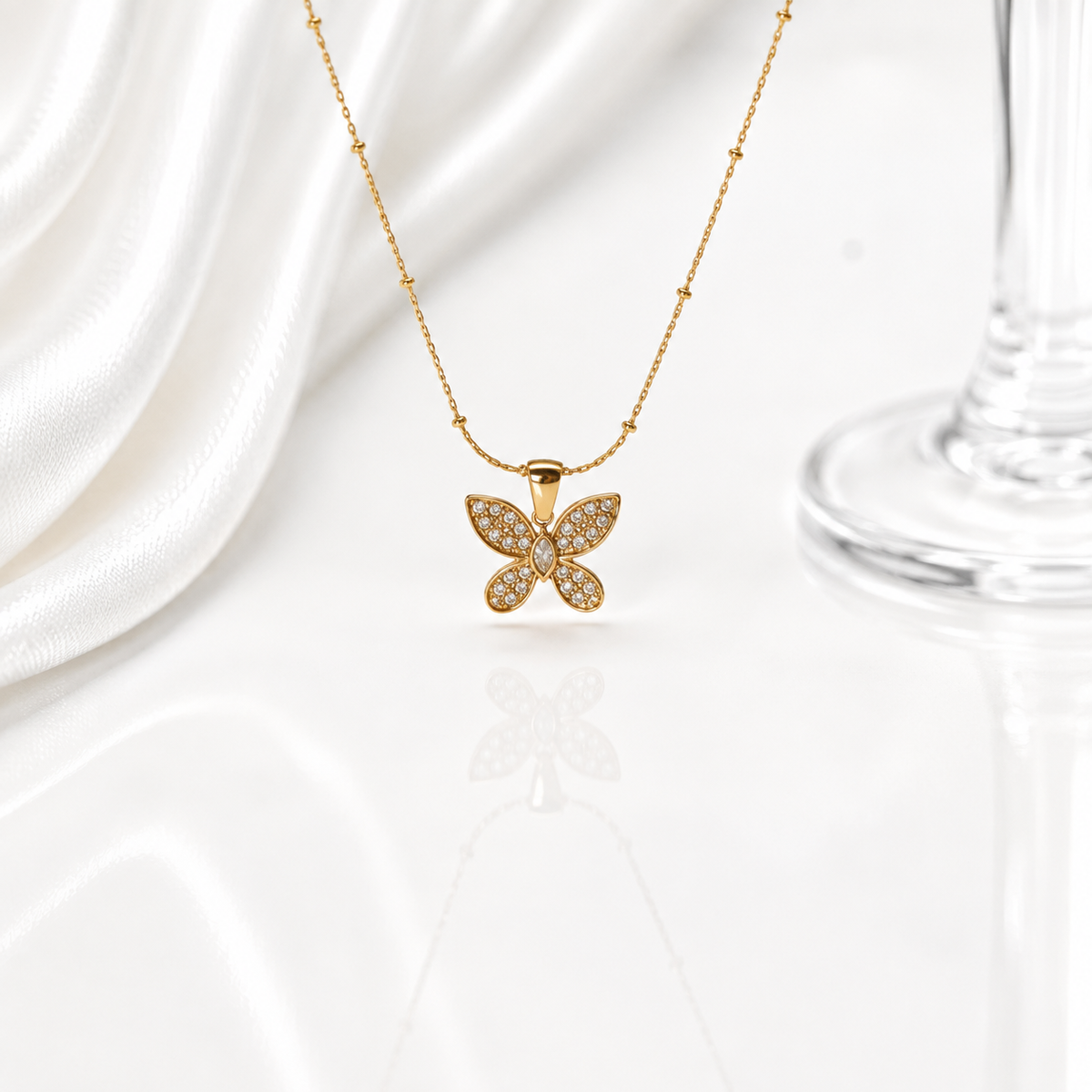 Butterfly Pendant Necklace