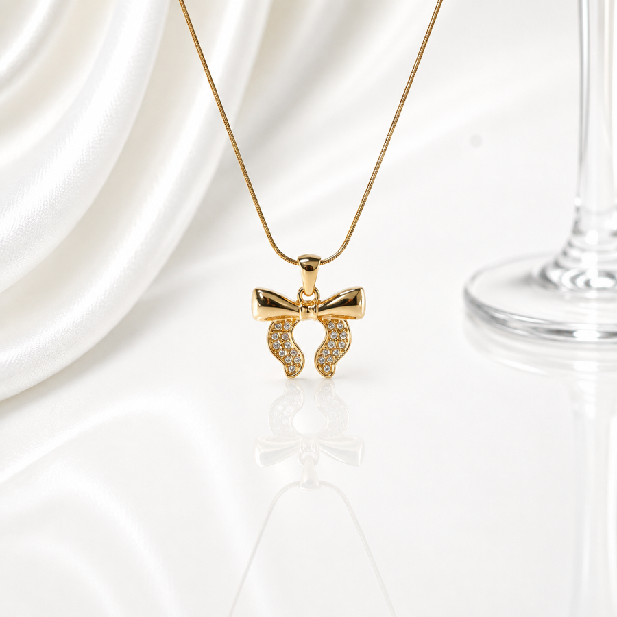 Bow Charm Necklace