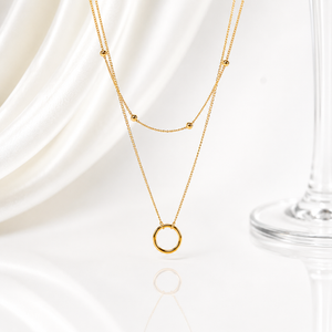 Circle Drop Necklace