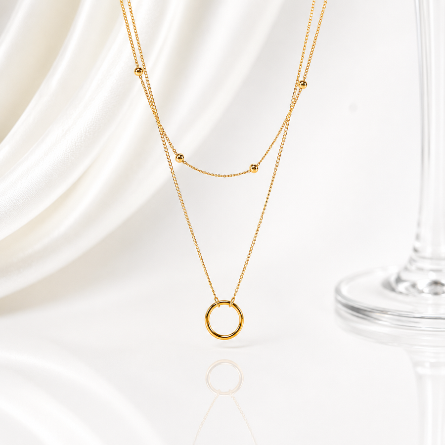 Circle Drop Necklace