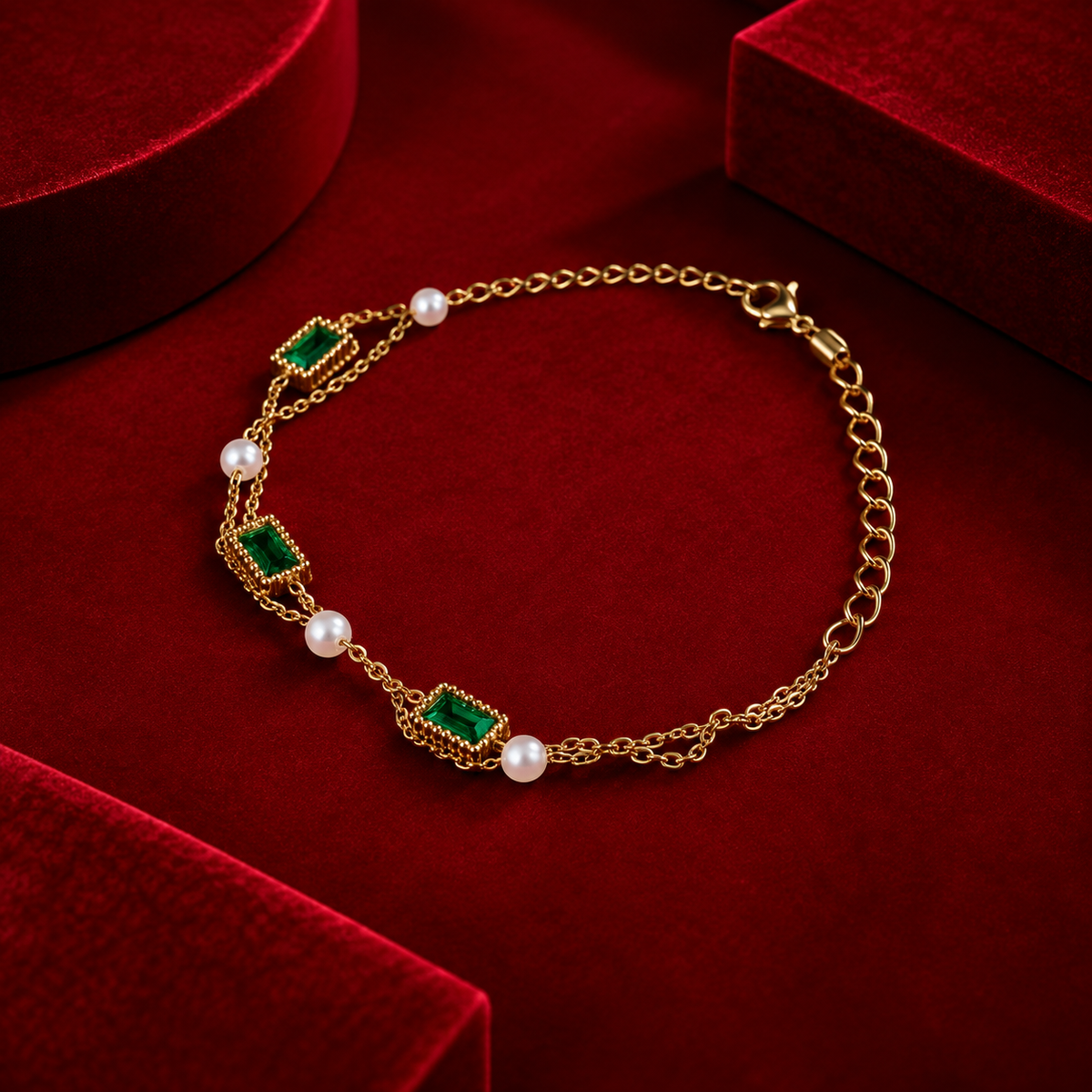 Emerald Link Bracelet