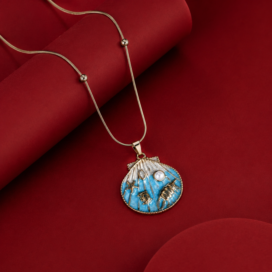 Blue Charm Necklace