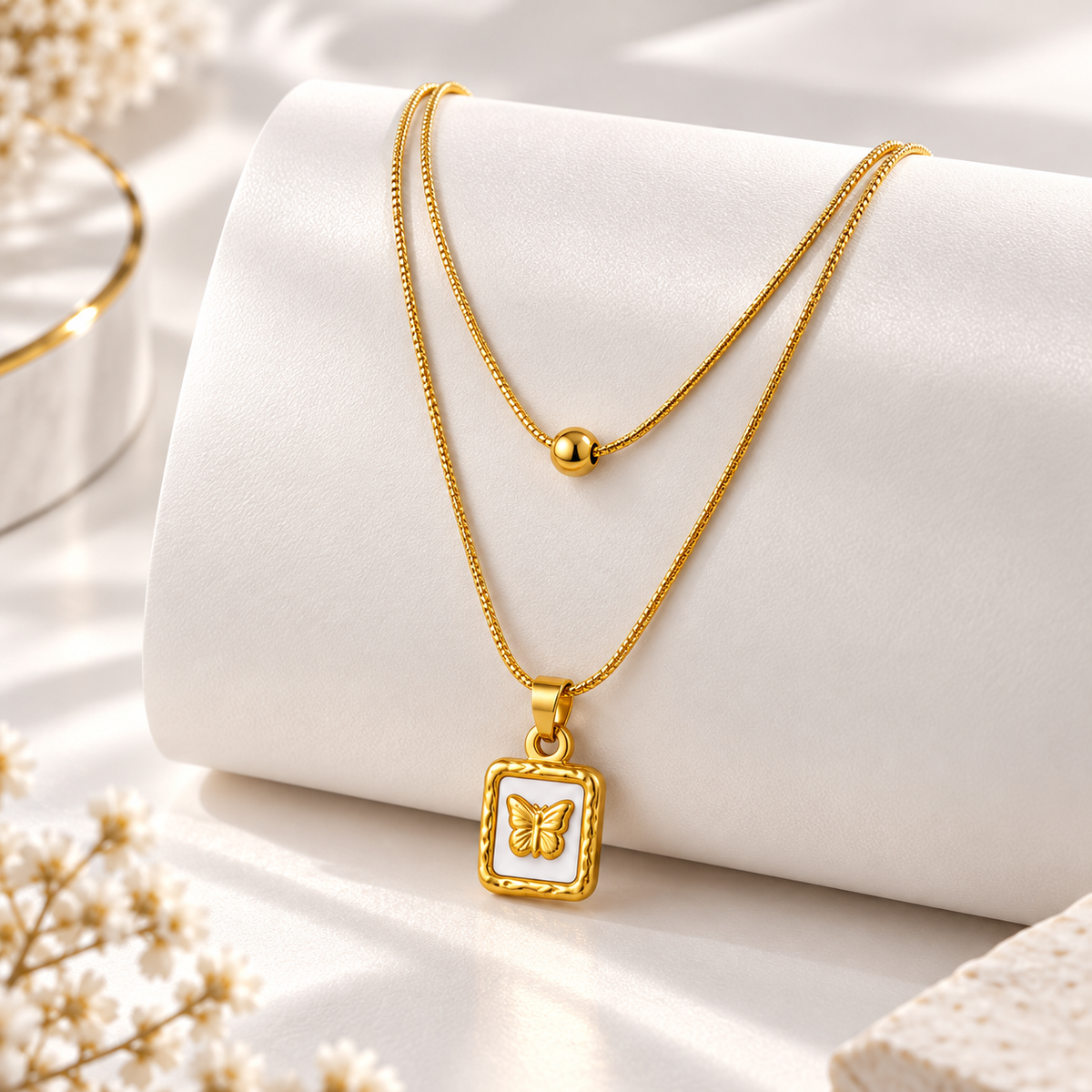 Square Pendant Necklace