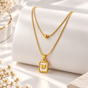 Square Pendant Necklace