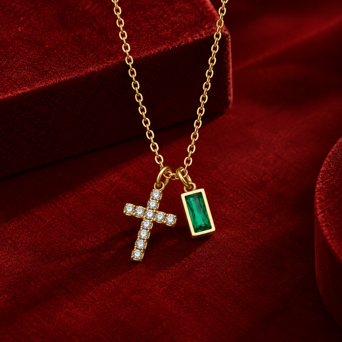 Gemstone Charm Necklace