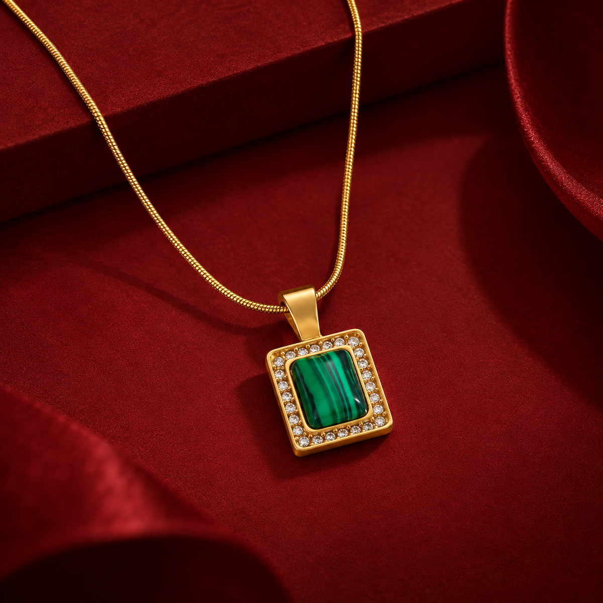 Emerald Drop Necklace