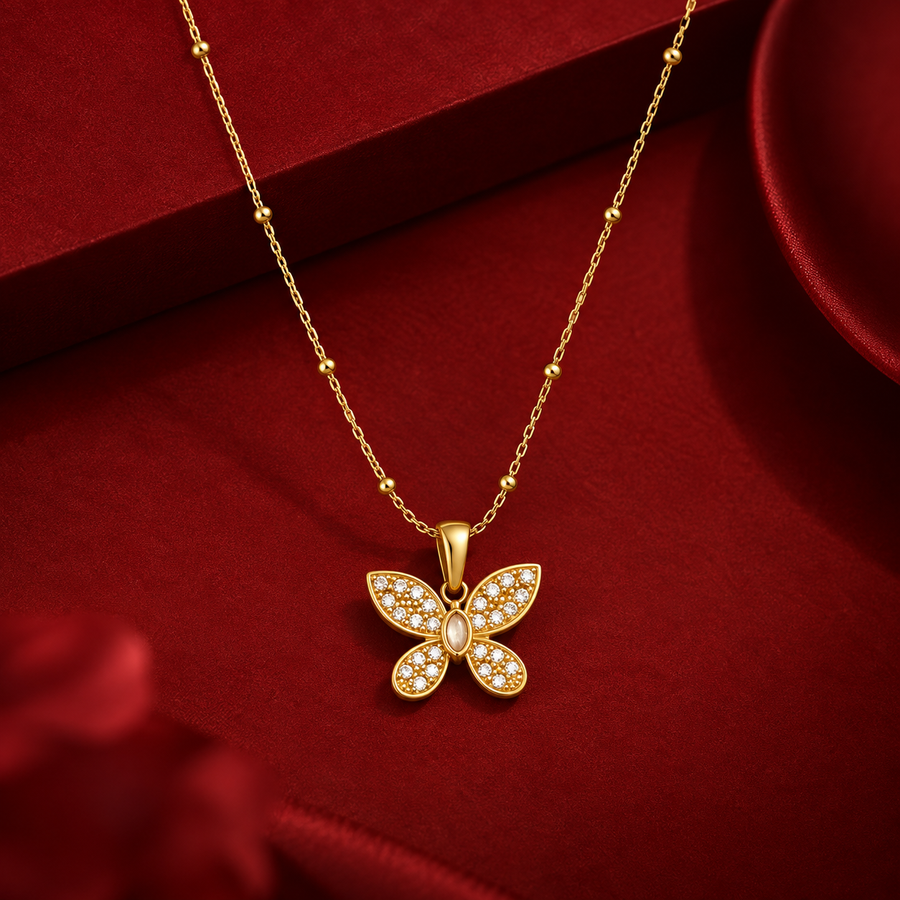 Butterfly Pendant Necklace