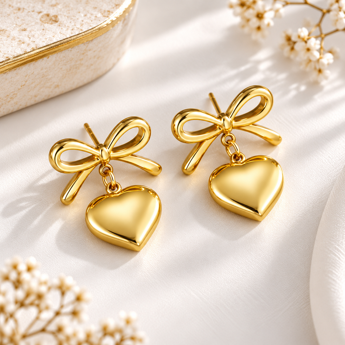 Bow Drop Earrings