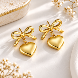Bow Drop Earrings