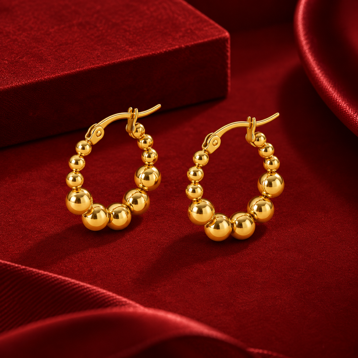 Petal Hoop Earrings
