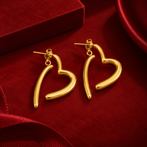 Heart Hoop Earrings