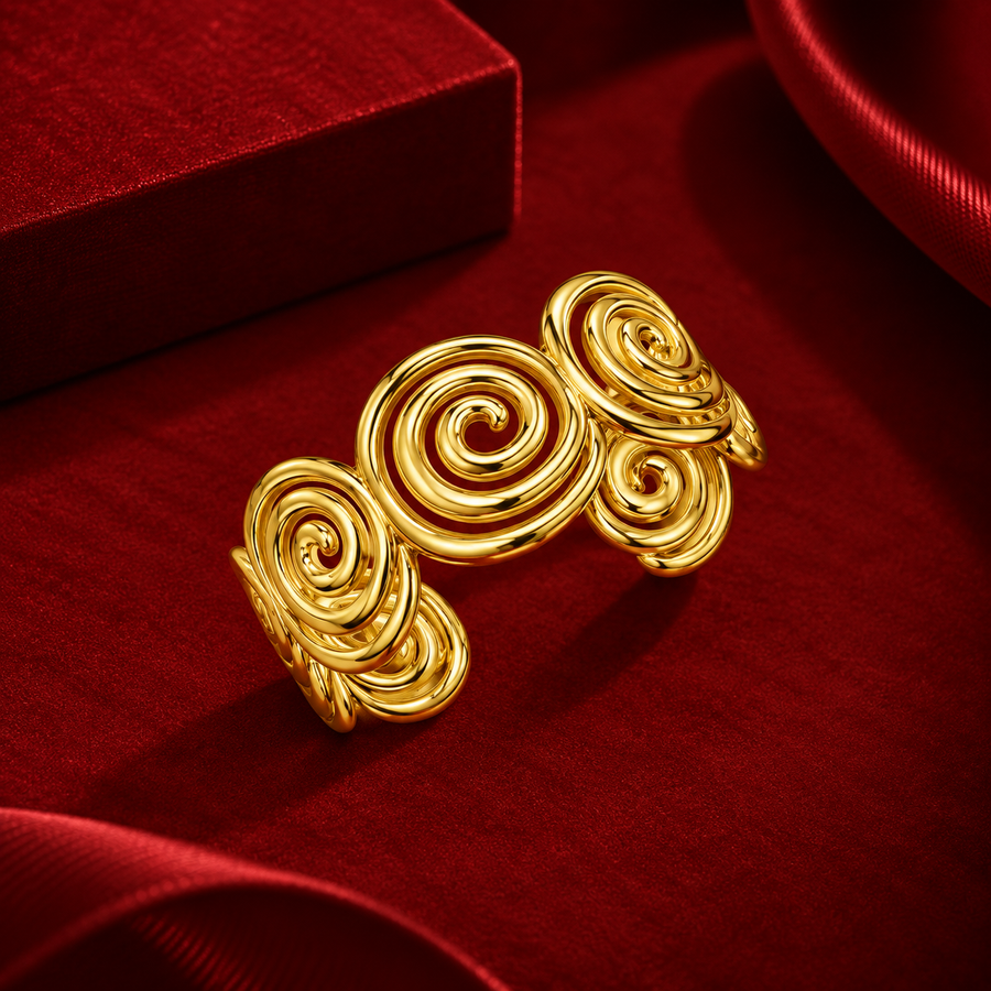Spiral Cuff Bracelet