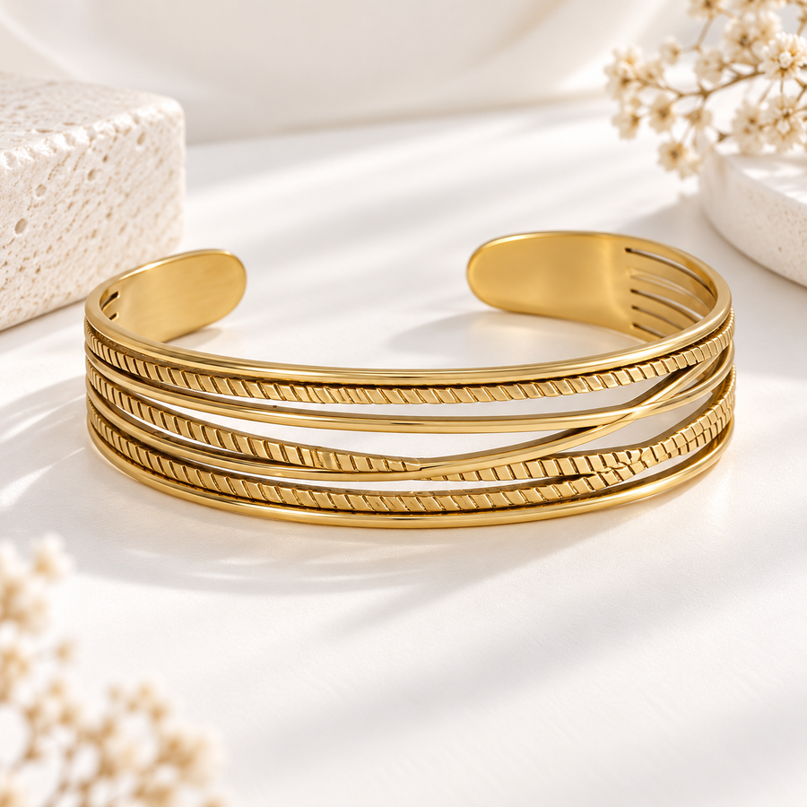 Layered Cuff Bracelet