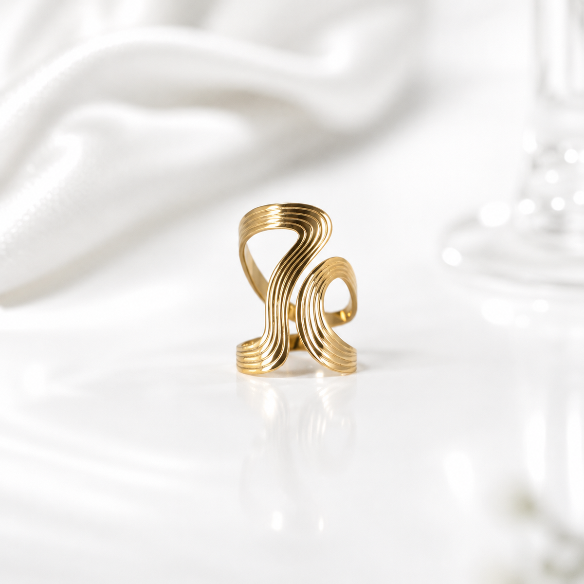Double Wave Ring