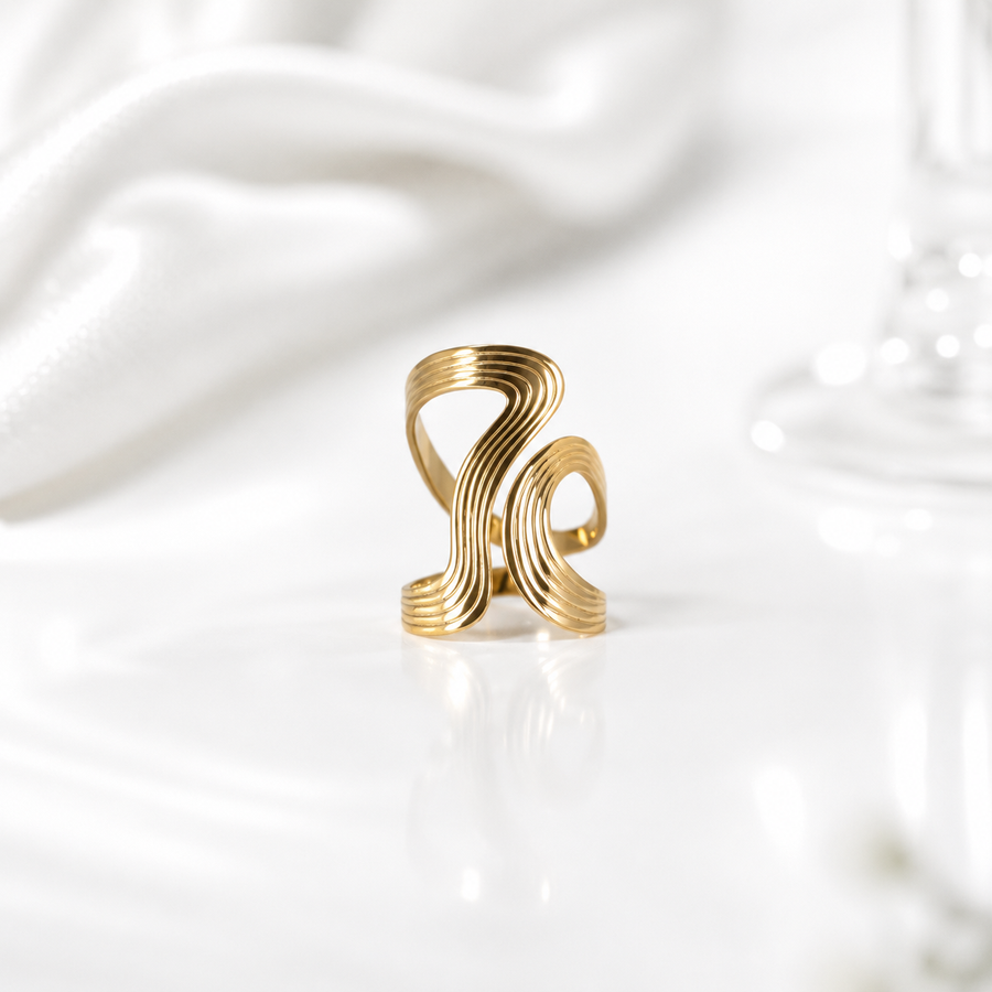 Double Wave Ring