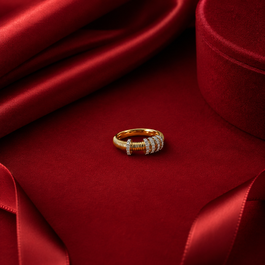 Crystal Bar Ring