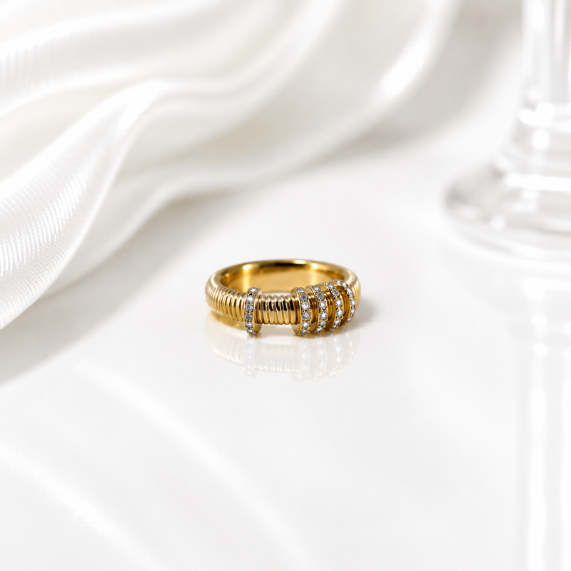 Crystal Bar Ring