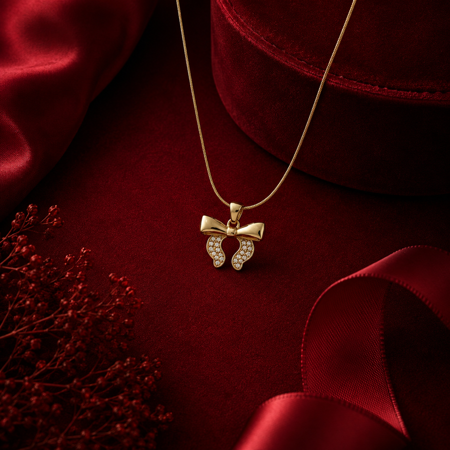 Bow Charm Necklace