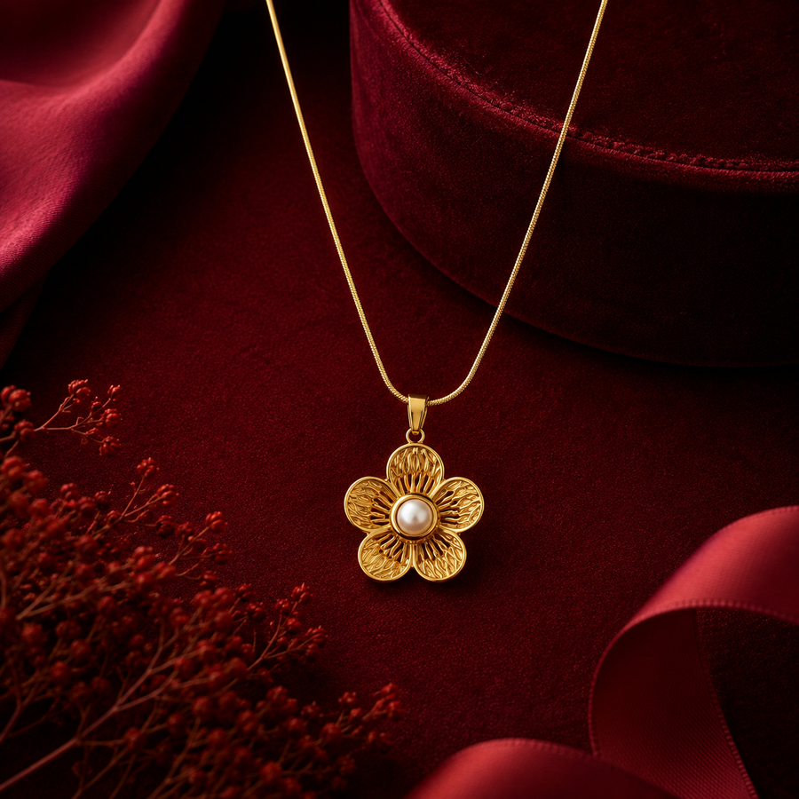 Floral Charm Necklace