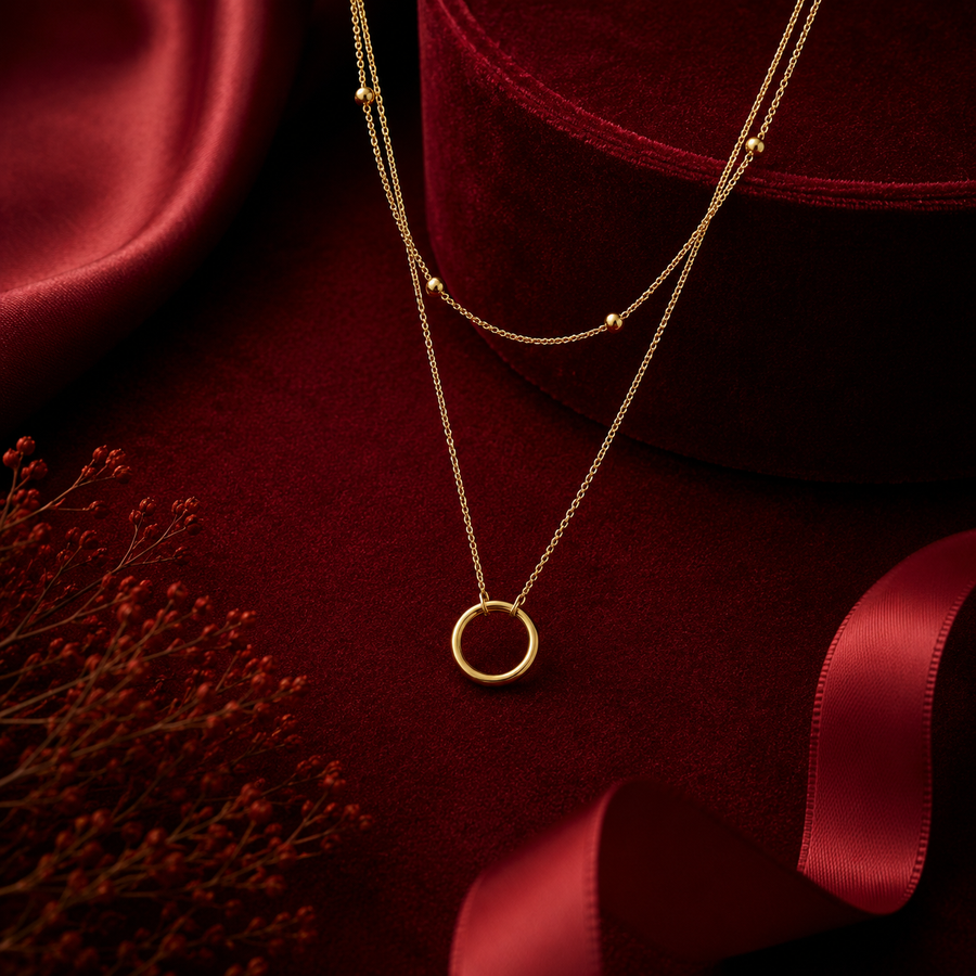 Circle Drop Necklace