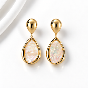Oval Drop Earrings