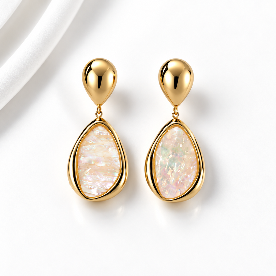 Oval Drop Earrings