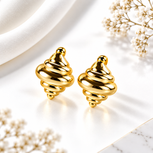 Folded Hoop Earrings