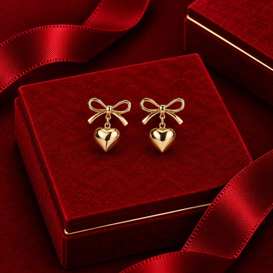 Bow Drop Earrings