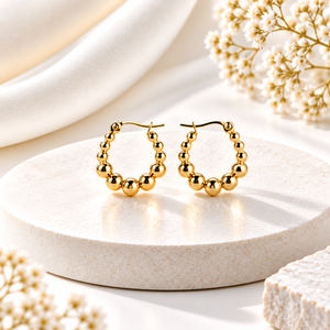 Petal Hoop Earrings