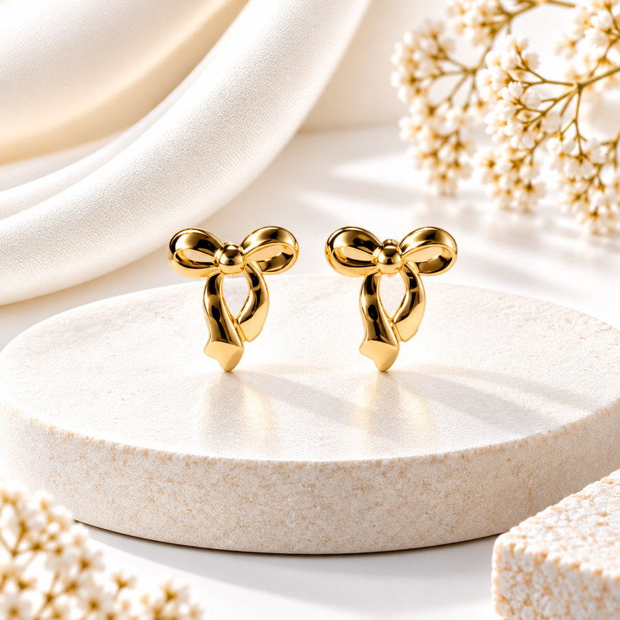 Bow Drop Earrings