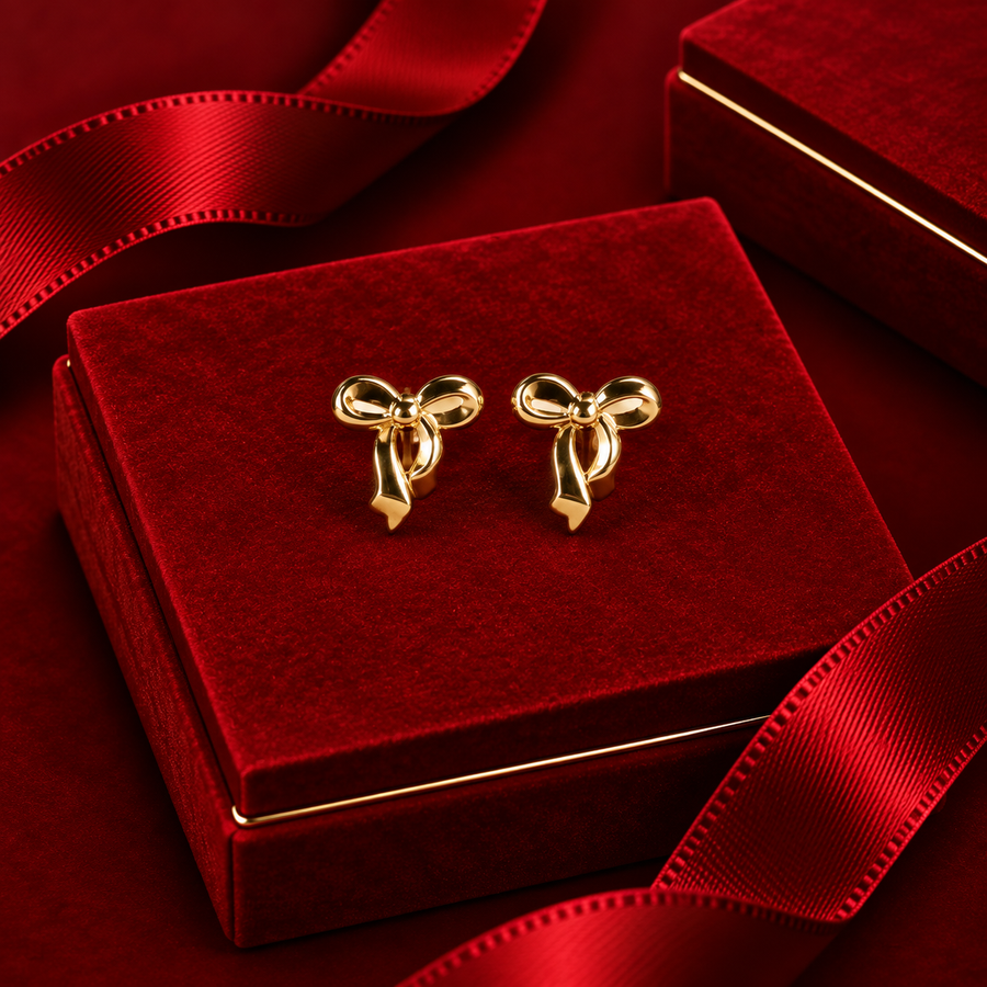 Bow Drop Earrings