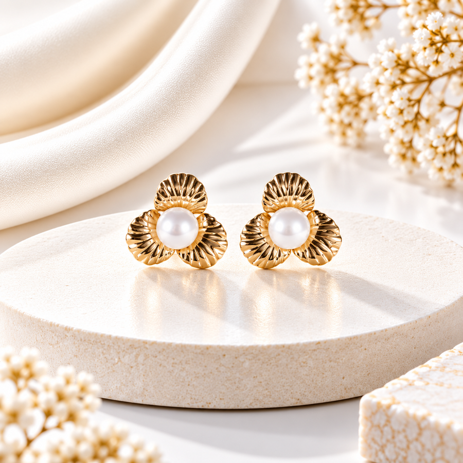Pearl Bloom Earrings