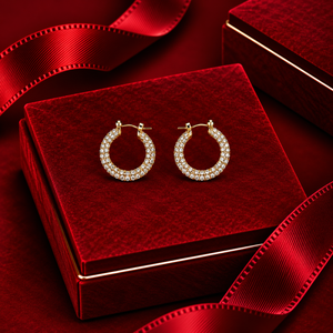 Crystal Hoop Earrings
