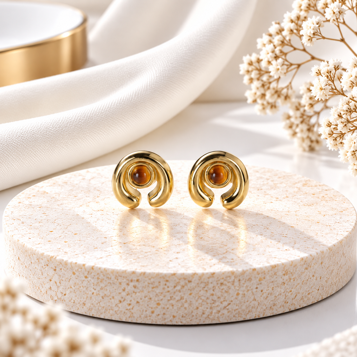 Spiral Stud Earrings