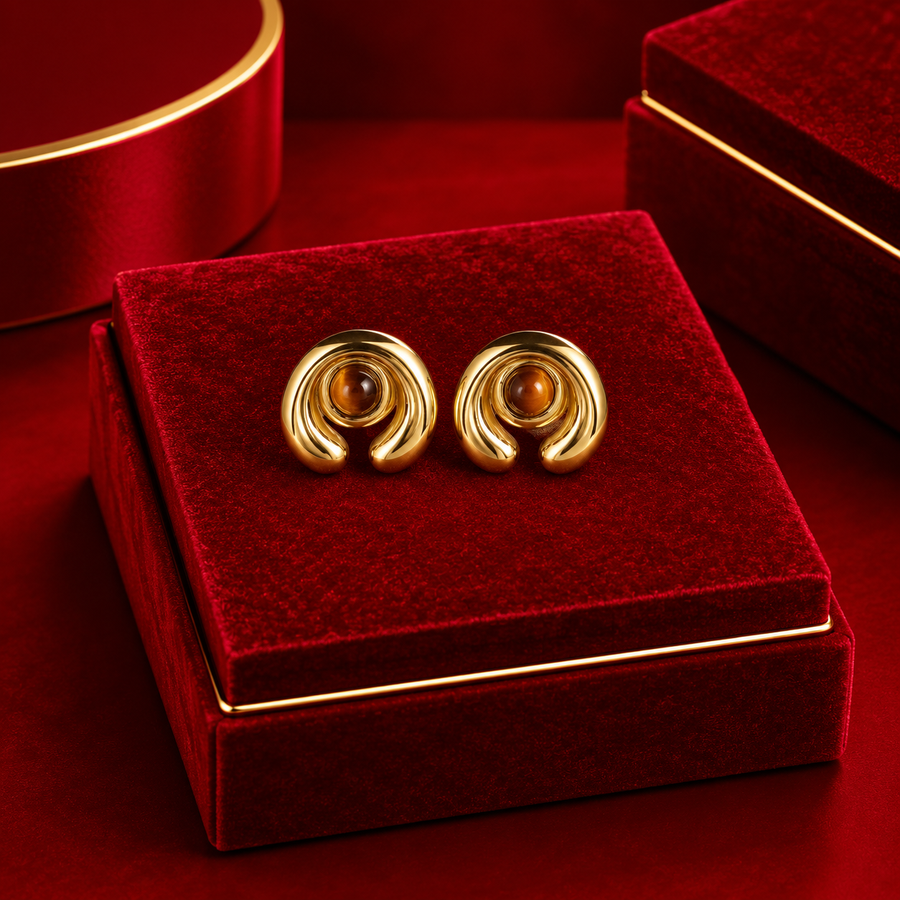 Spiral Stud Earrings