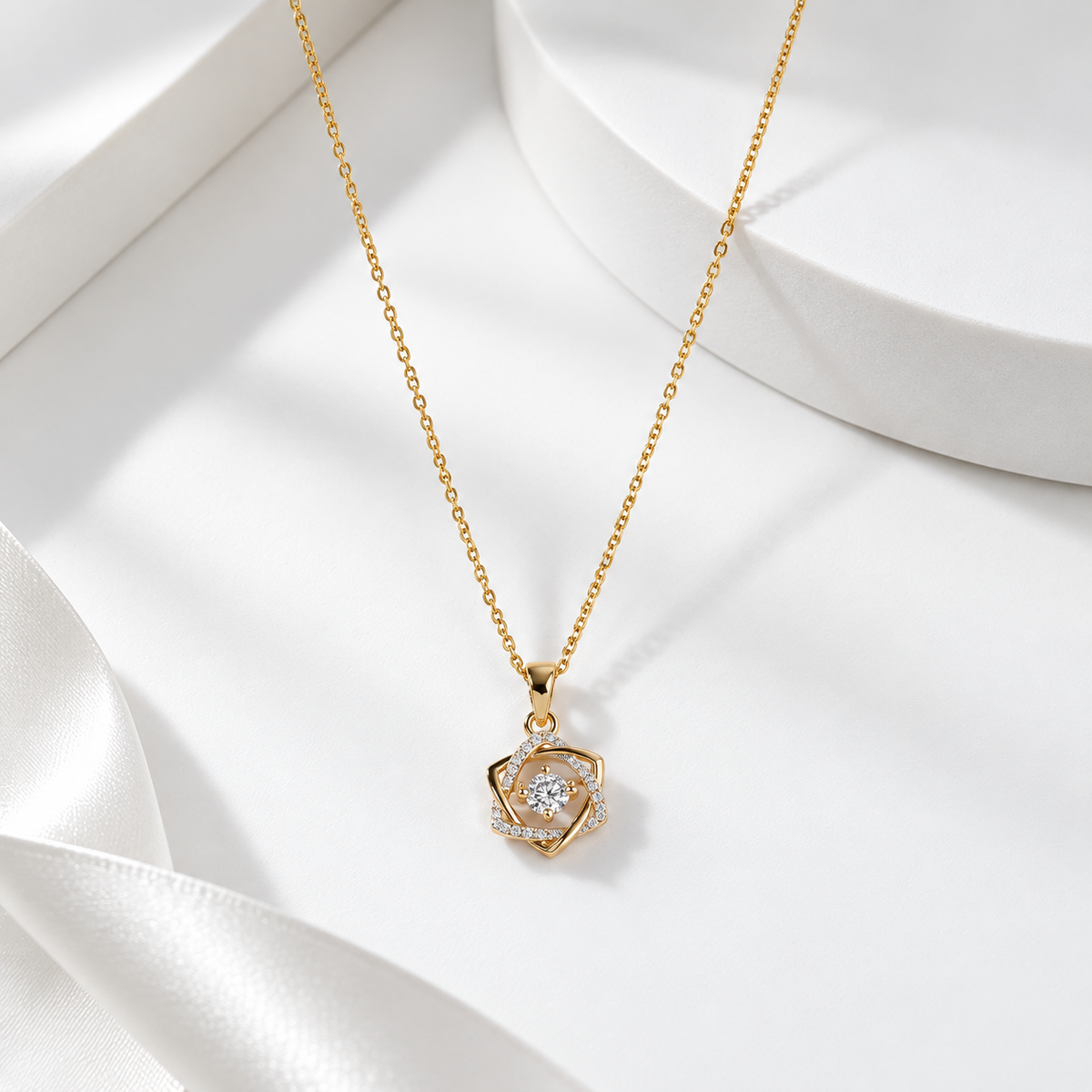 Floral Drop Necklace