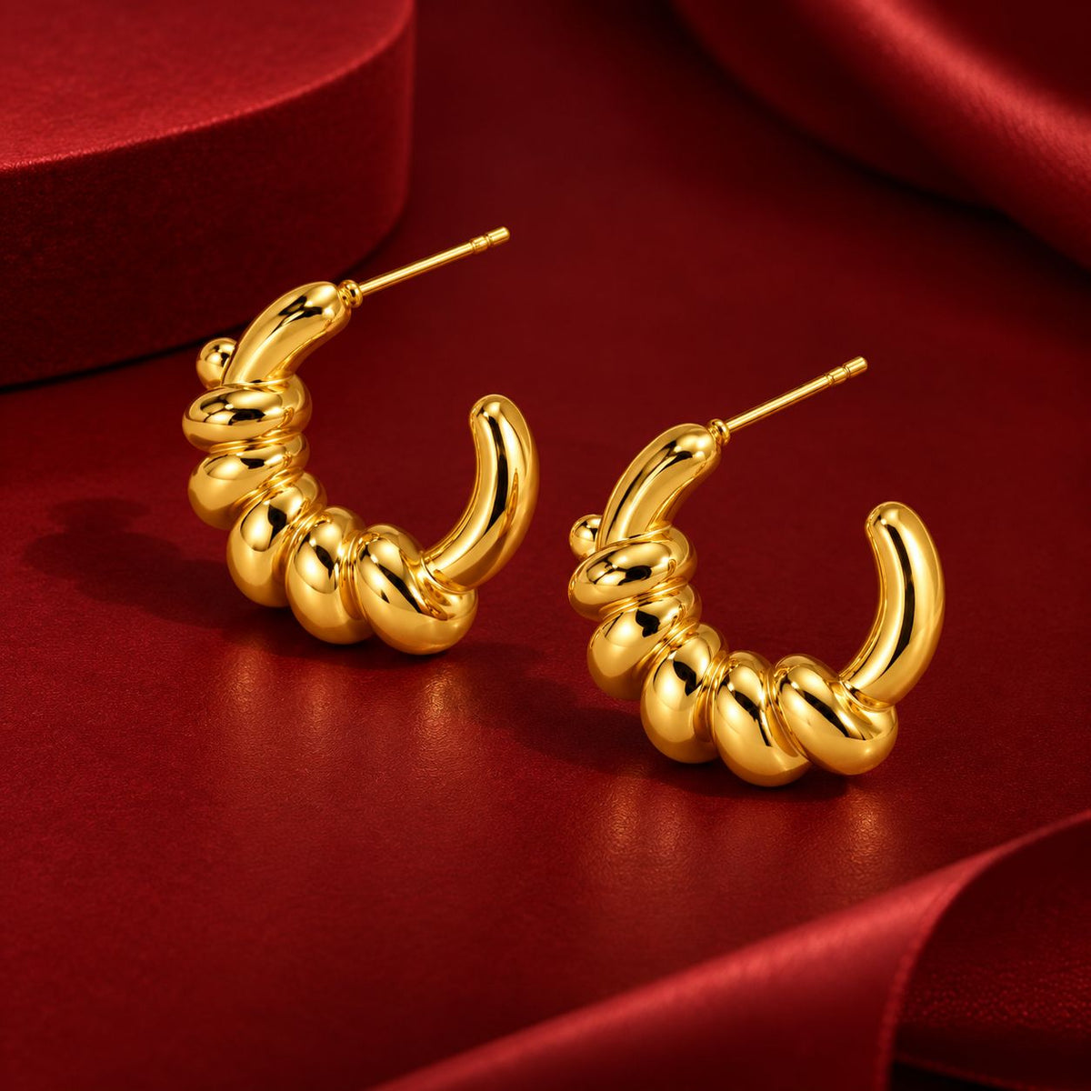 Twist Hoop Earrings