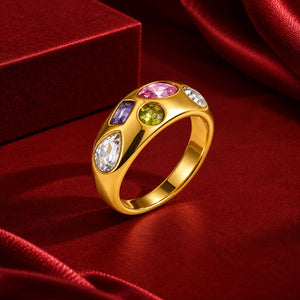 Gem Stone Band Ring
