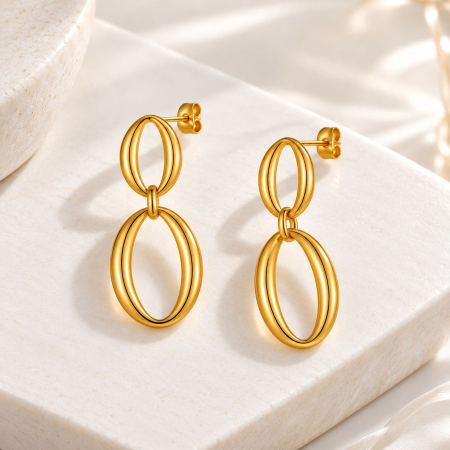 Double Oval Earrings