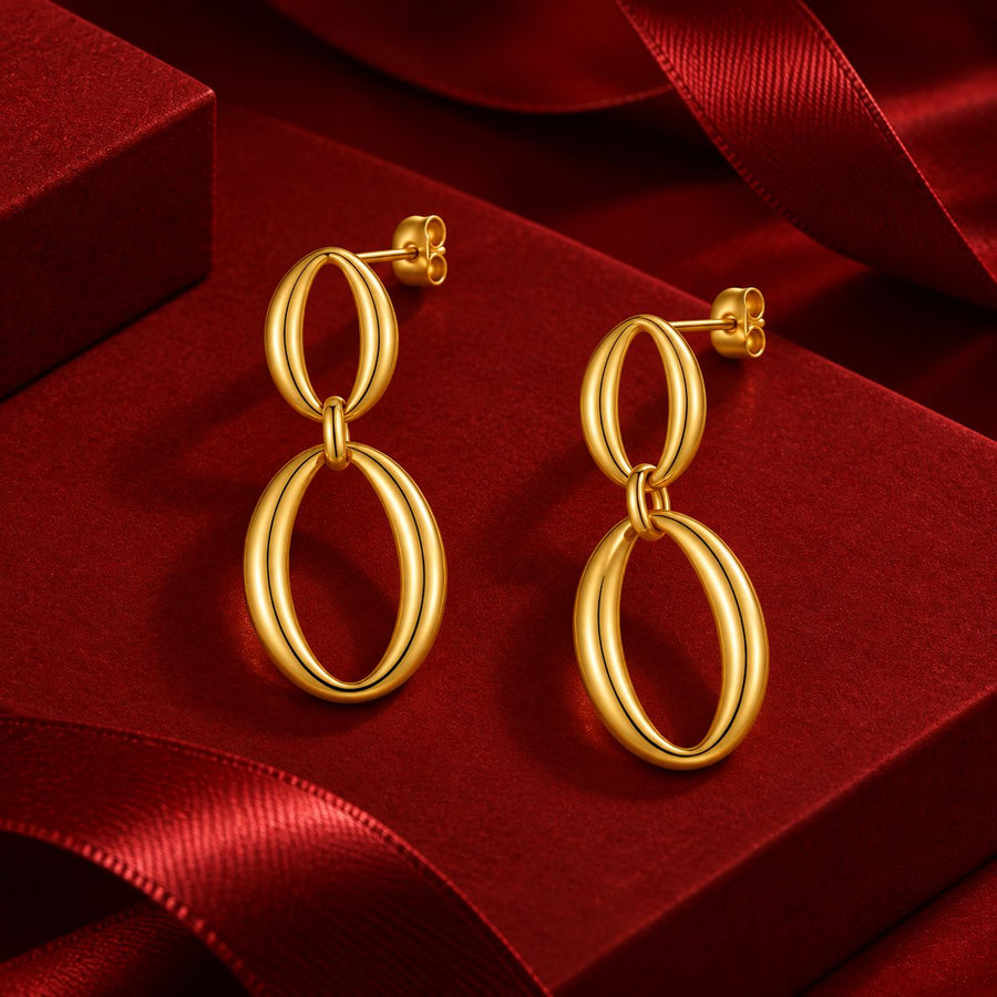 Double Oval Earrings