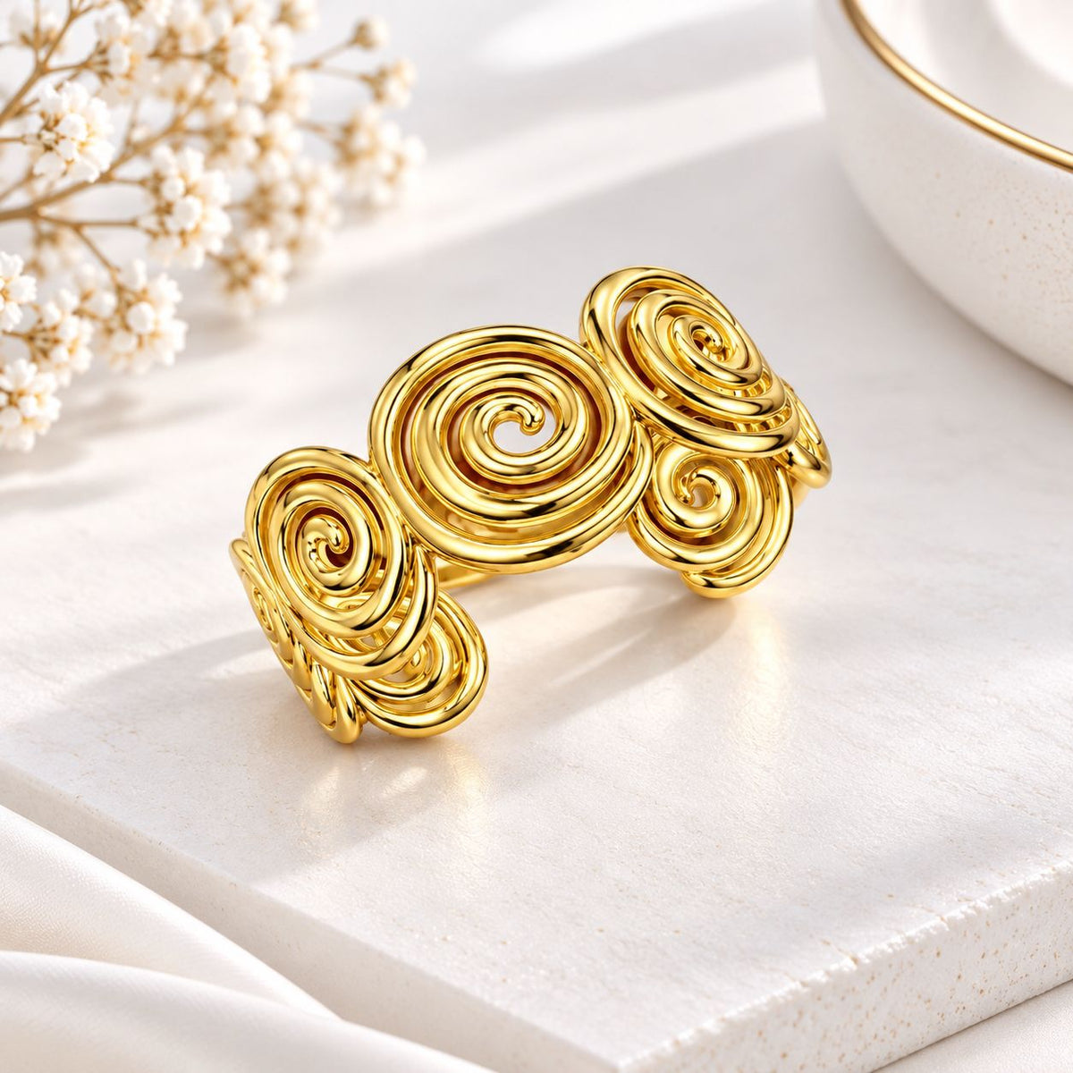 Spiral Cuff Bracelet