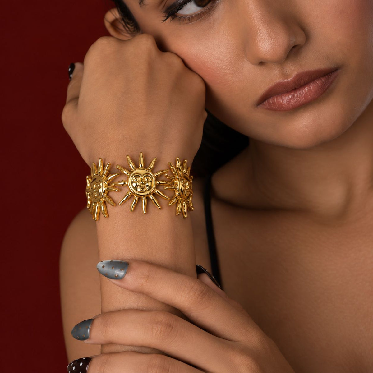 Floral Cuff Bracelet
