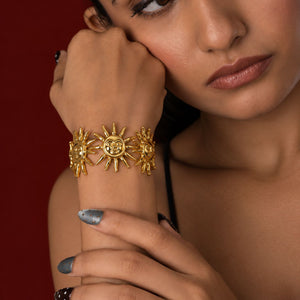 Floral Cuff Bracelet