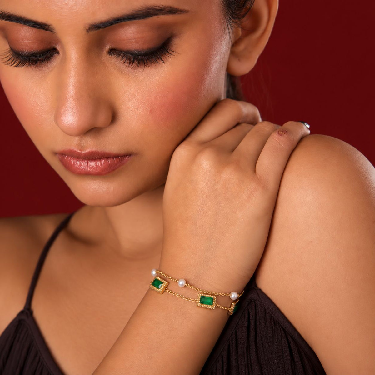 Emerald Link Bracelet