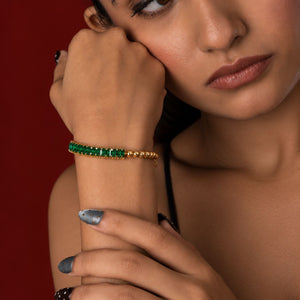 Emerald Bead Bracelet
