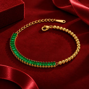 Emerald Bead Bracelet