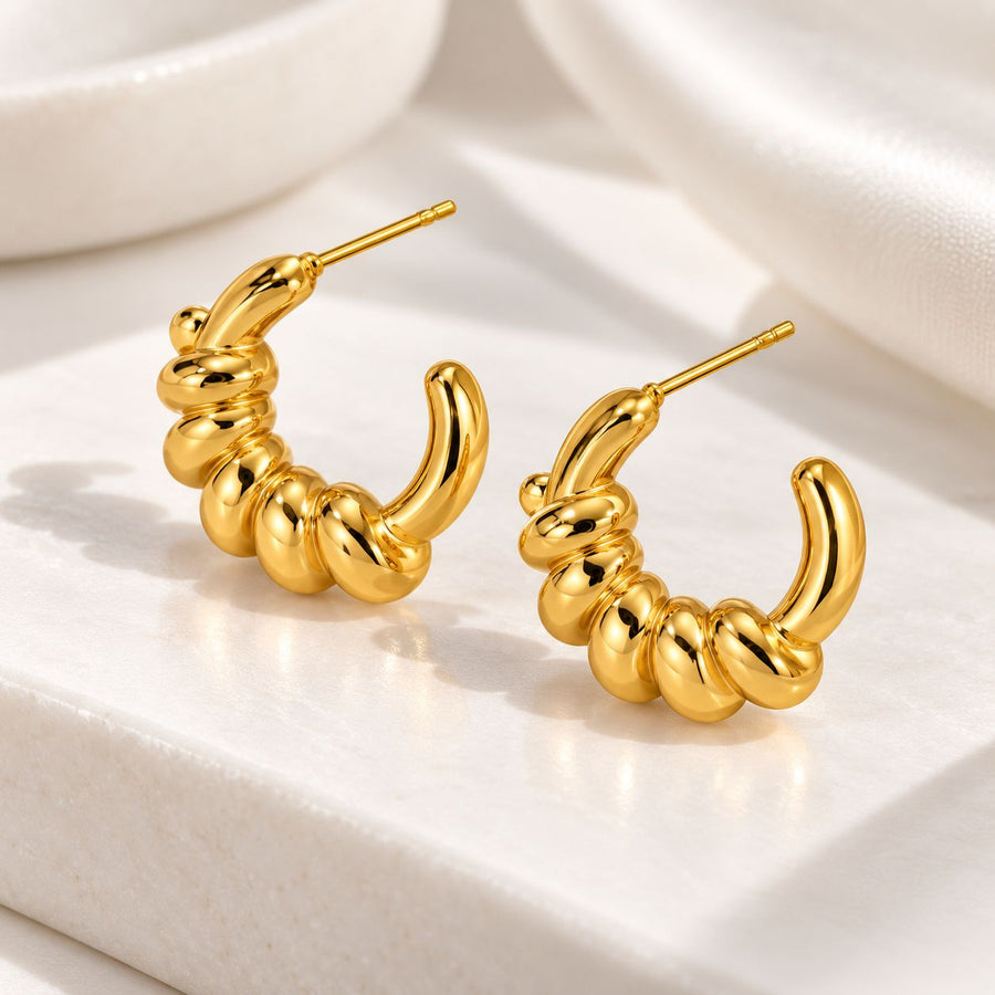 Twist Hoop Earrings