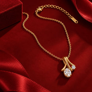Crystal Drop Necklace
