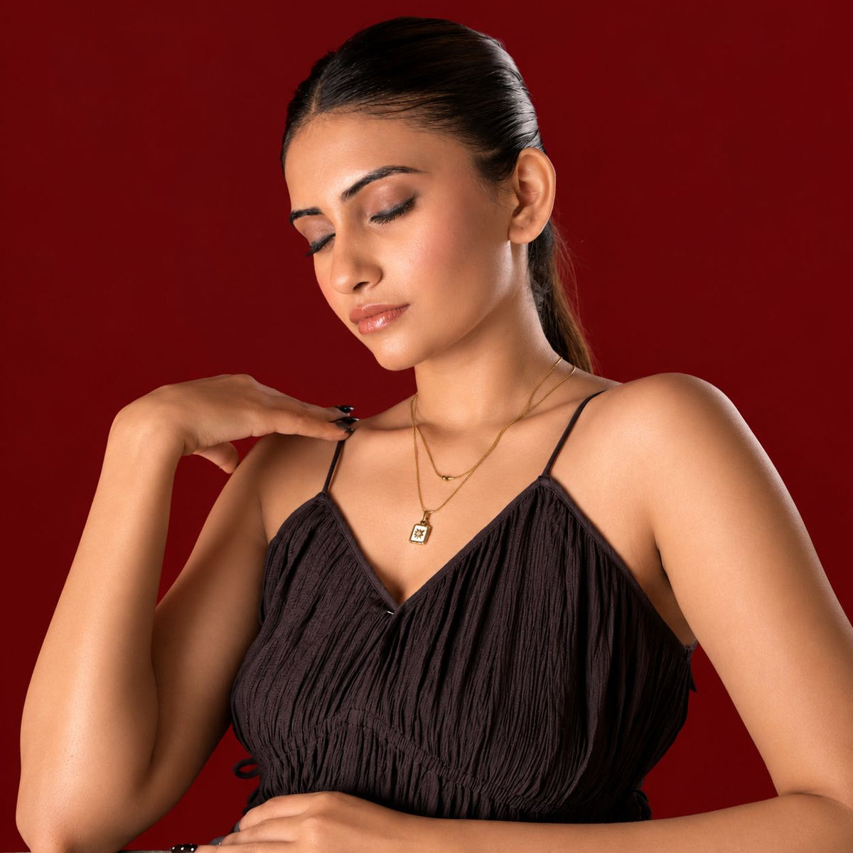Square Pendant Necklace